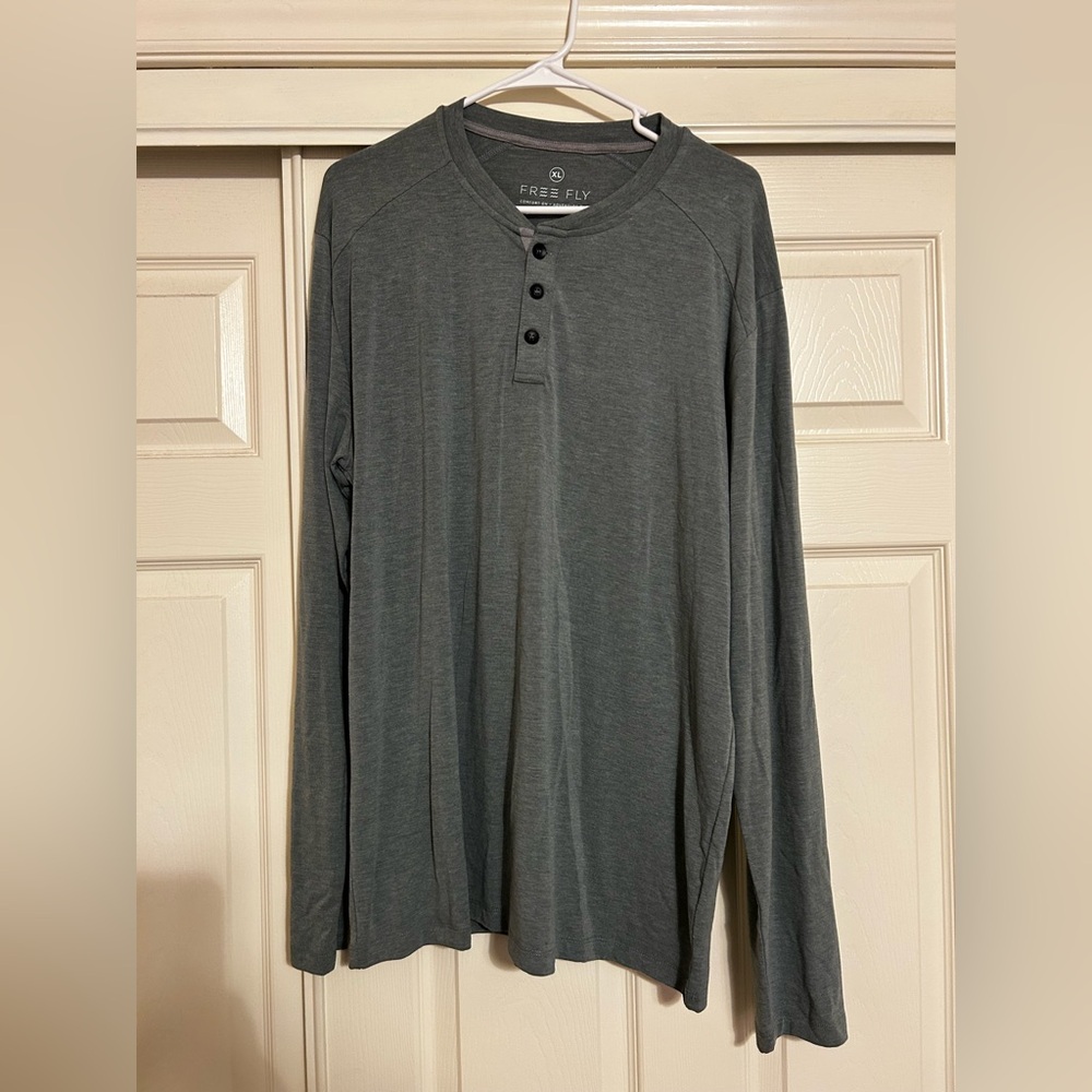 Free Fly Men's Bamboo Flex Long Sleeve Henley